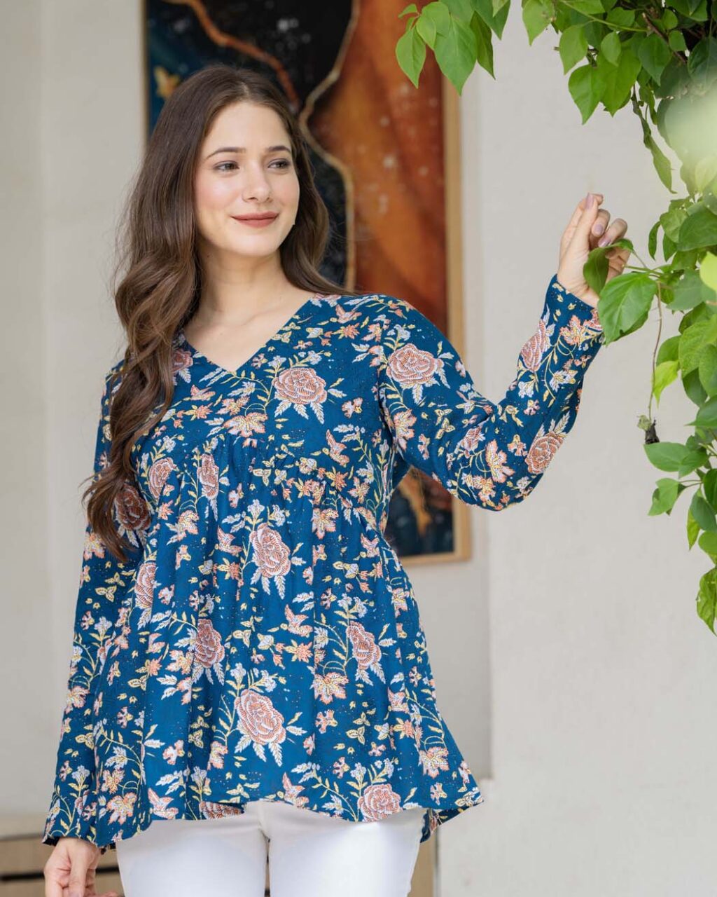 Elegant and Comfortable Floral Top Dress